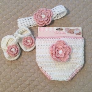 So Dorable Diaper Cover, Sandals and Headband